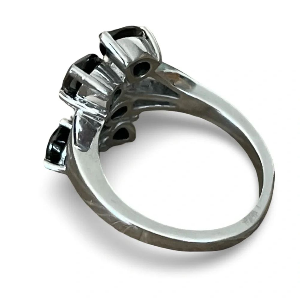 Stainless Steel Shungite Arine Ring Size 8
